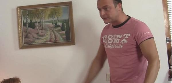 Rough sex with young wife in pantyhoses